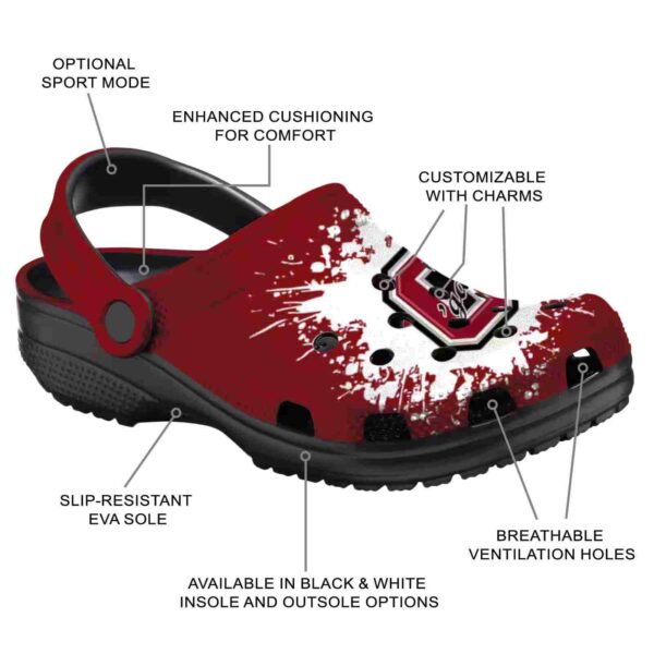 custom colgate raiders splatter background clog new arrival