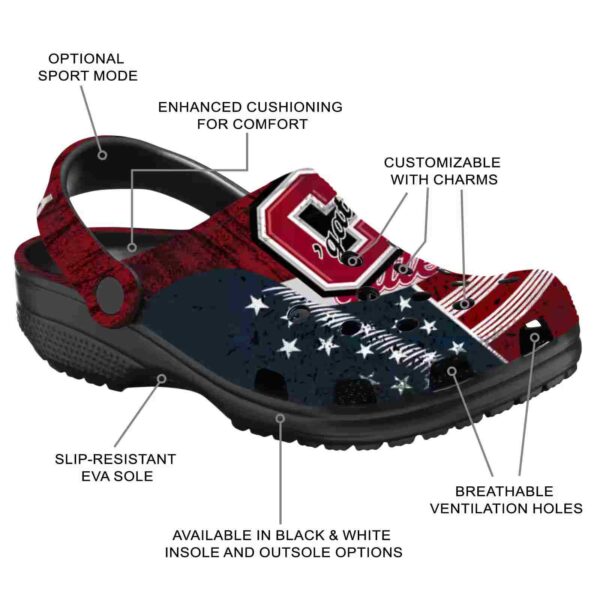 custom colgate raiders star spangled side pattern clog new arrival