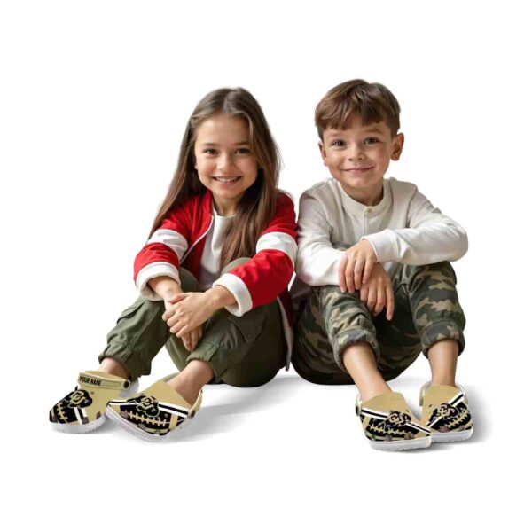 custom colorado buffaloes football motif clog fashion forward
