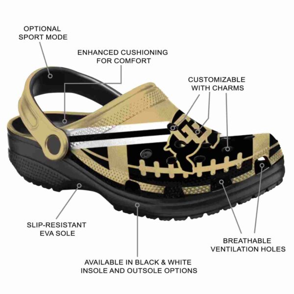 custom colorado buffaloes football motif clog new arrival