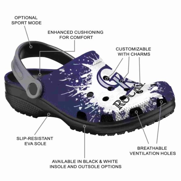 custom colorado rockies splash art crocs new arrival