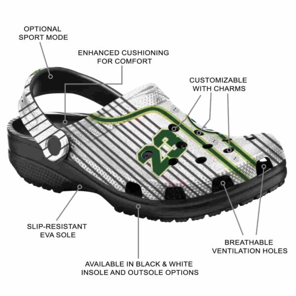 custom colorado state rams pinstripe pattern clog new arrival