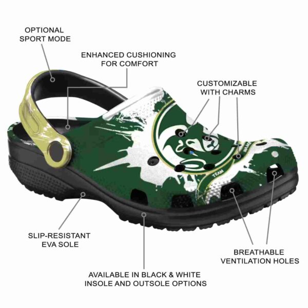 custom colorado state rams splatter pattern clog new arrival