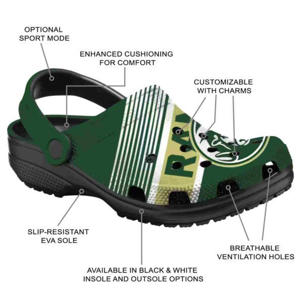 custom colorado state rams vibrant dual tone clog new arrival