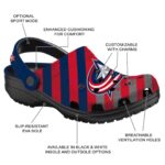 custom columbus blue jackets star spangled graphic clog best selling