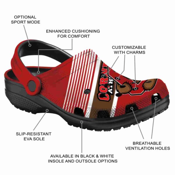 custom cornell big red vibrant dual tone clog new arrival