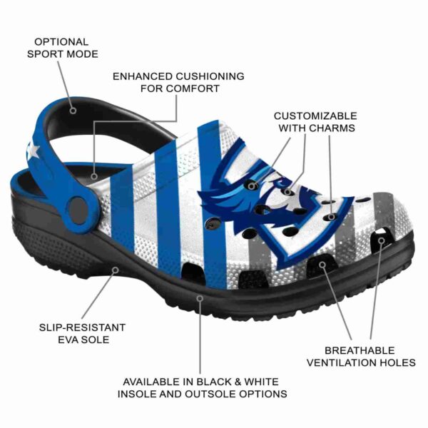 custom creighton bluejays star spangled graphic clog new arrival