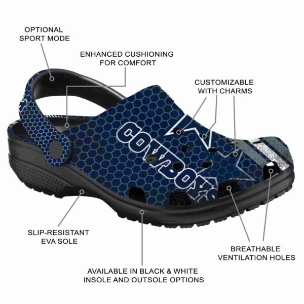 custom dallas cowboys contrasting stripes crocs new arrival