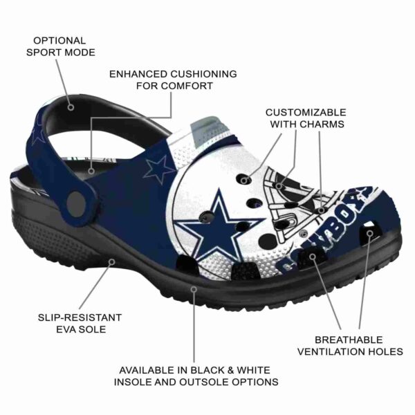 custom dallas cowboys football helmet crocs new arrival