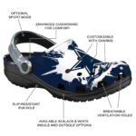 Custom Dallas Cowboys Splatter Pattern Crocs Best selling