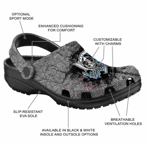 custom dallas mavericks cracked ground texture clog new arrival
