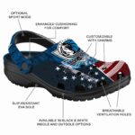 custom dallas mavericks star spangled side pattern clog best selling