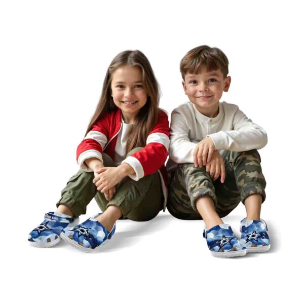 custom dallas stars ocean waves clog fashion forward