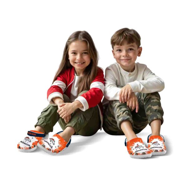 custom denver broncos splash art crocs fashion forward