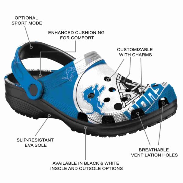 custom detroit lions football helmet crocs new arrival