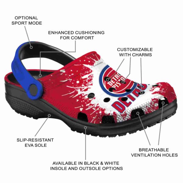 custom detroit pistons splash art clog new arrival