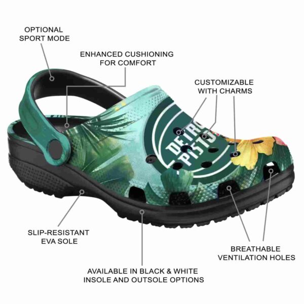 custom detroit pistons tropical vibes clog new arrival