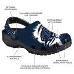 Custom Detroit Tigers Splash Motif Background Crocs Best selling