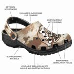 custom drake bulldogs desert camo clog best selling