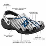 custom drake bulldogs pinstripe pattern clog best selling