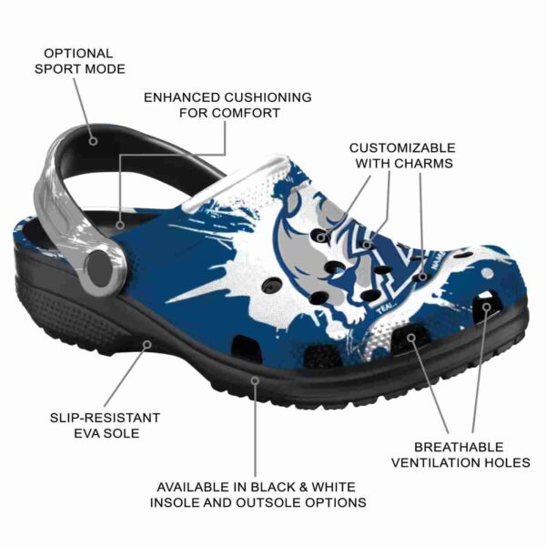 custom drake bulldogs splatter pattern clog new arrival
