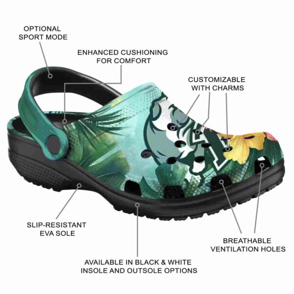 custom drake bulldogs tropical vibes clog new arrival