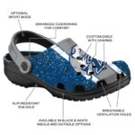 custom drake bulldogs vertical stripes clog best selling