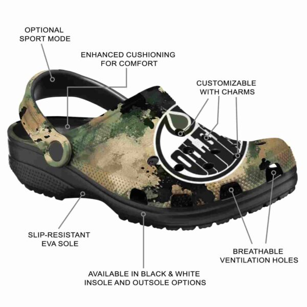 custom edmonton oilers camouflage craze clog new arrival