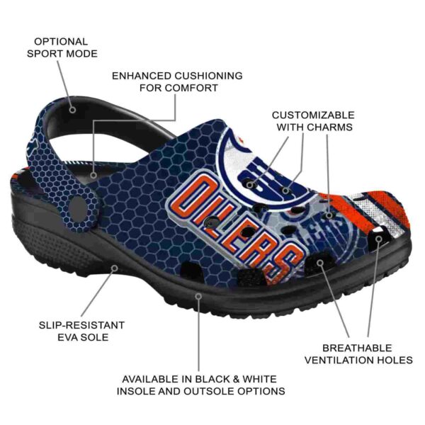 custom edmonton oilers contrasting stripes clog new arrival
