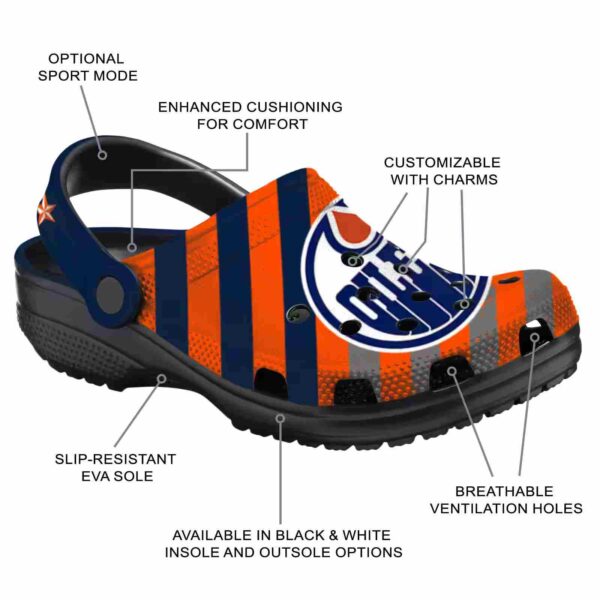custom edmonton oilers star spangled graphic clog new arrival