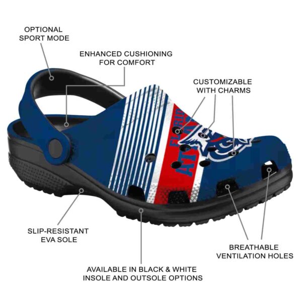 custom florida atlantic owls vibrant dual tone clog new arrival
