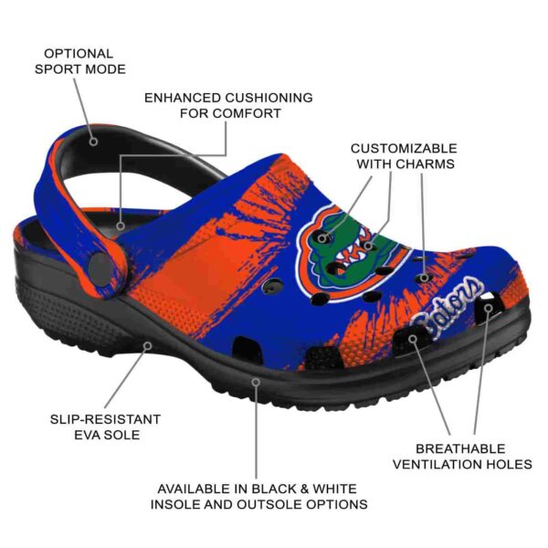 custom florida gators paint splatter graphics crocs new arrival