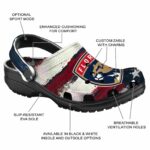 custom florida panthers patriotic stripes clog best selling