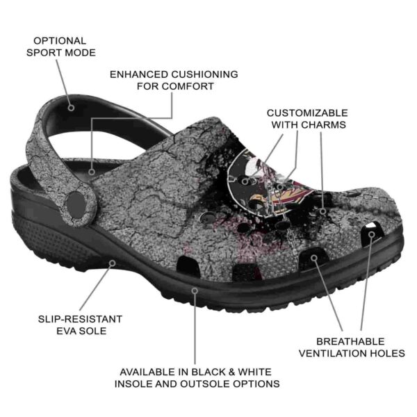 custom florida state seminoles cracked ground texture crocs new arrival