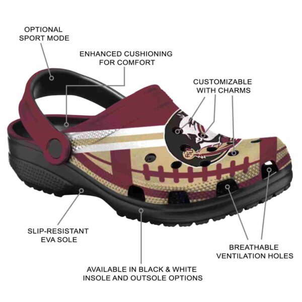 custom florida state seminoles football motif crocs new arrival