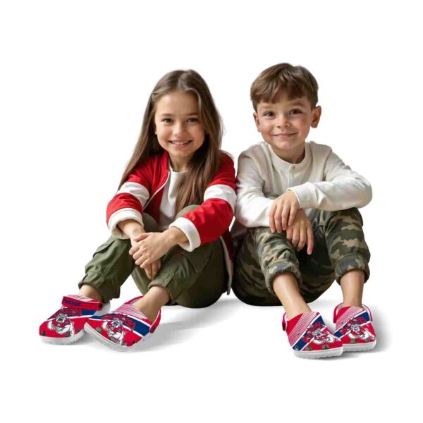 custom fresno state bulldogs vibrant dual tone clog fashion forward