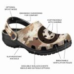 custom georgetown hoyas desert camo clog best selling