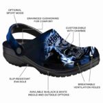 custom georgetown hoyas gothic skull clog best selling
