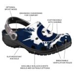 custom georgetown hoyas splatter pattern clog best selling