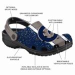 custom georgetown hoyas vertical stripes clog best selling