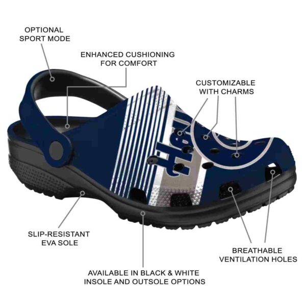 custom georgetown hoyas vibrant dual tone clog new arrival