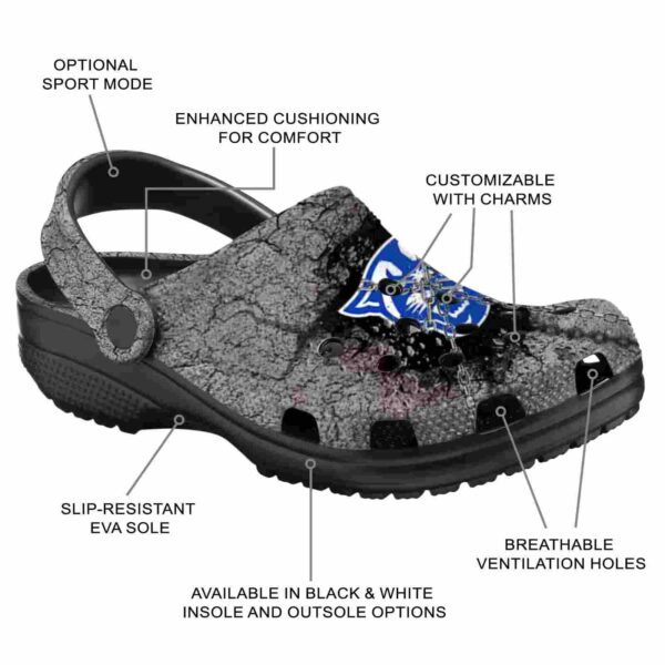 custom georgia state panthers cracked ground texture clog new arrival