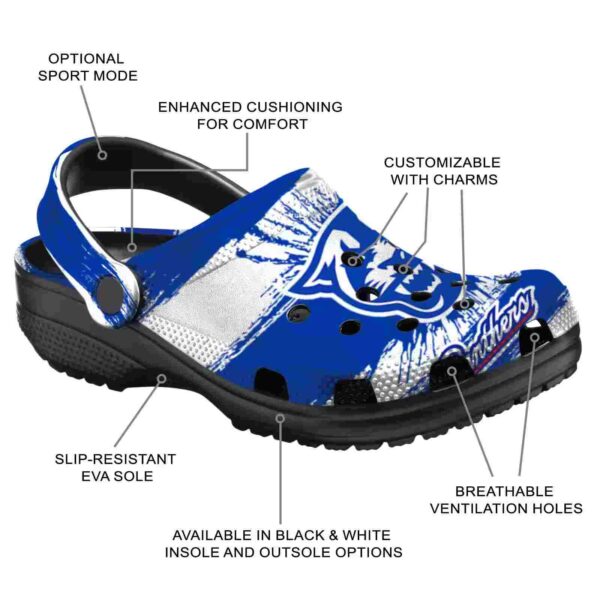custom georgia state panthers paint splatter graphics clog new arrival