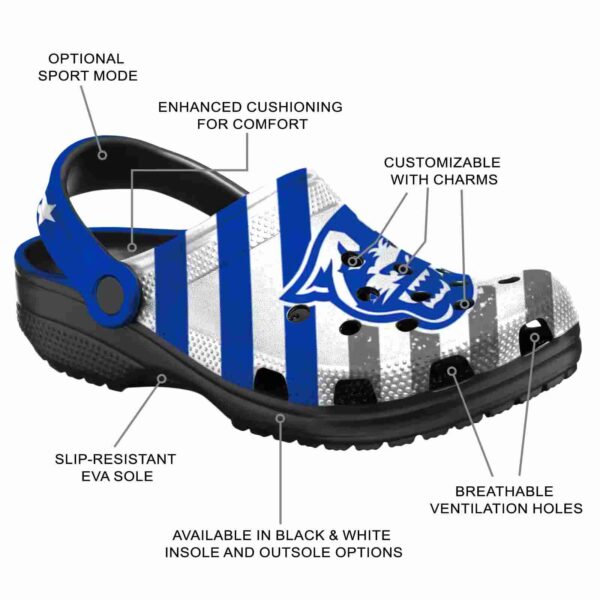 custom georgia state panthers star spangled graphic clog new arrival