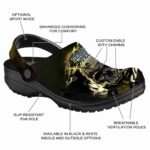 custom georgia tech yellow jackets gothic skull clog best selling