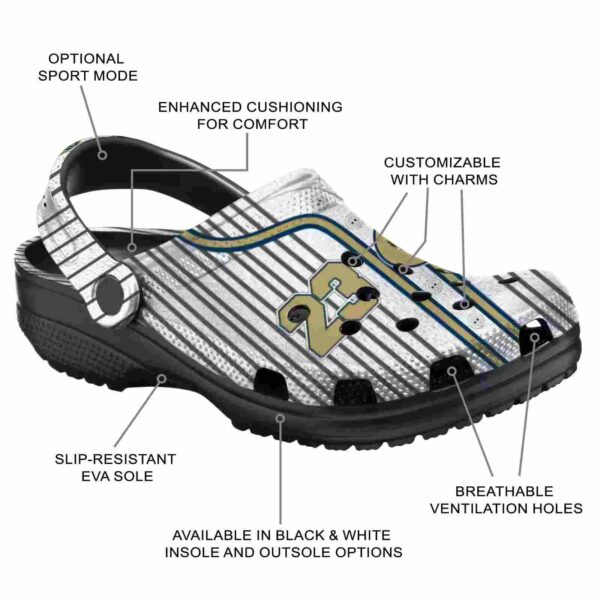 custom georgia tech yellow jackets pinstripe pattern clog new arrival