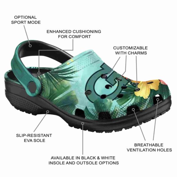 custom georgia tech yellow jackets tropical vibes clog new arrival