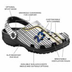 custom golden state warriors pinstripe pattern crocs fashion forward