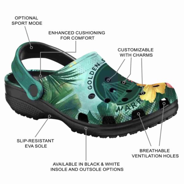 custom golden state warriors tropical vibes crocs new arrival
