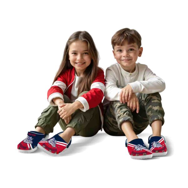 custom gonzaga bulldogs baseball motif clog fashion forward